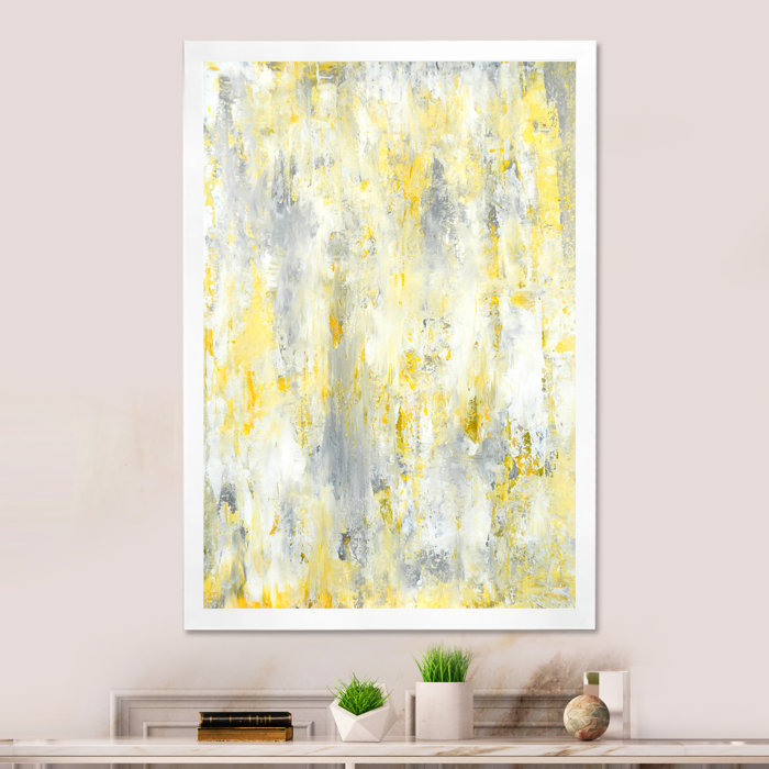 Wrought Studio Grey And Yellow Modern Art Modern & Contemporary